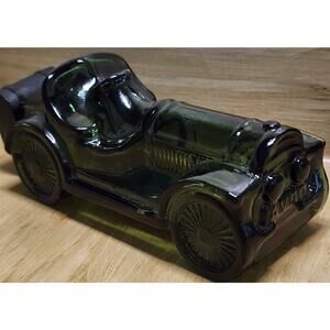 Vintage Avon Cologne Bottle STRAIGHT EIGHT Car Decanter EMPTY Wild Country